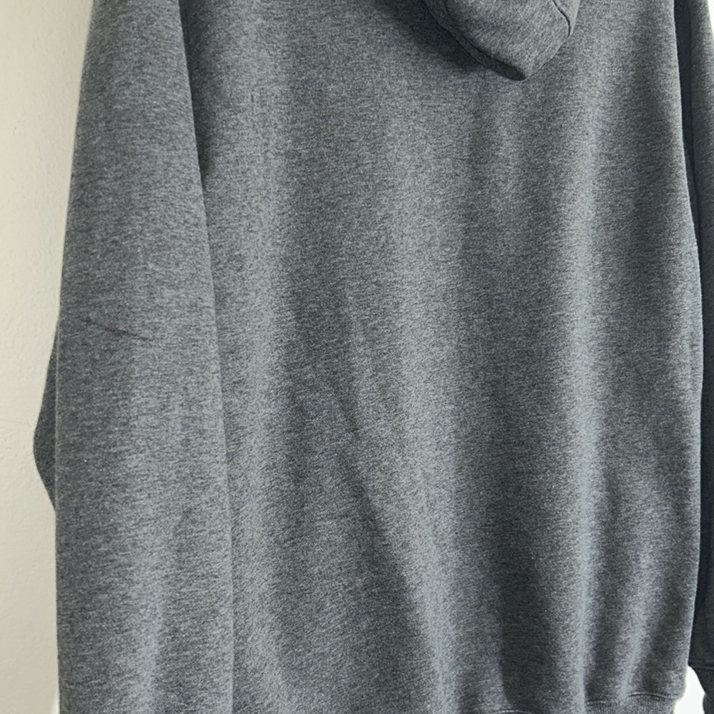 Adidas Gray Fleece  Long Sleeves Pullover Hoodie - Picture 9 of 17